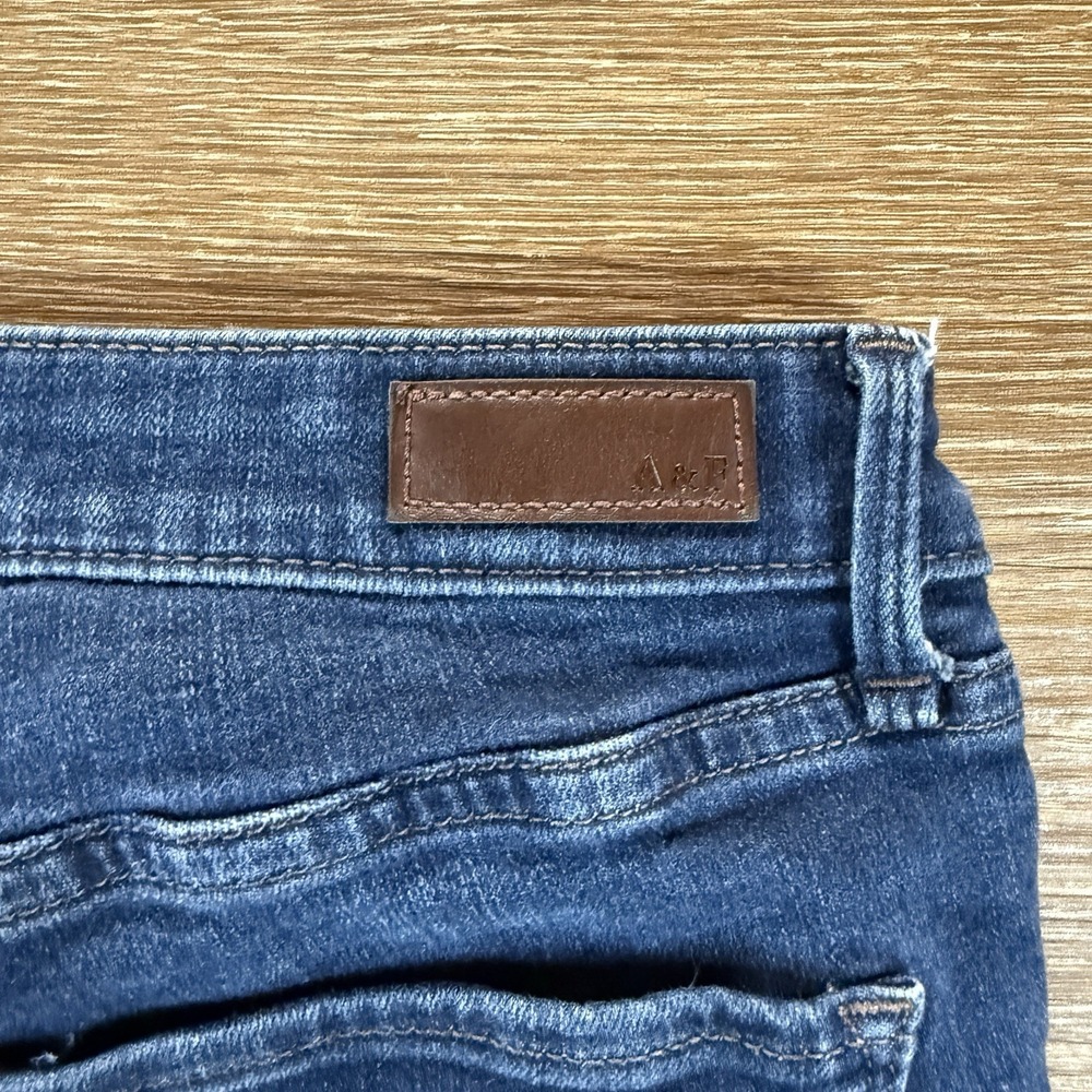 Abercrombie & Fitch Harper Low Rise Super Skinny Jeans Women's 28R 28x26 Dark - Picture 11 of 13
